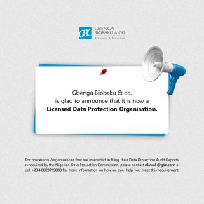 GBENGA BIOBAKU & CO is a Licensed Data Protection Organisation