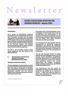 Recent Regulations Affecting Banks